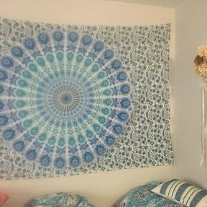 Bohemian Mandala Tapestry Wall Hanging Throw